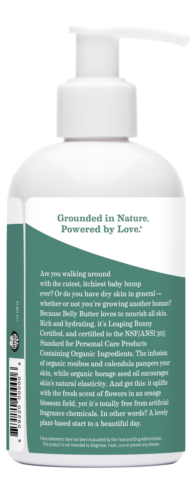 Before and after skin texture with Earth Mama belly butter showing improved softness benefit