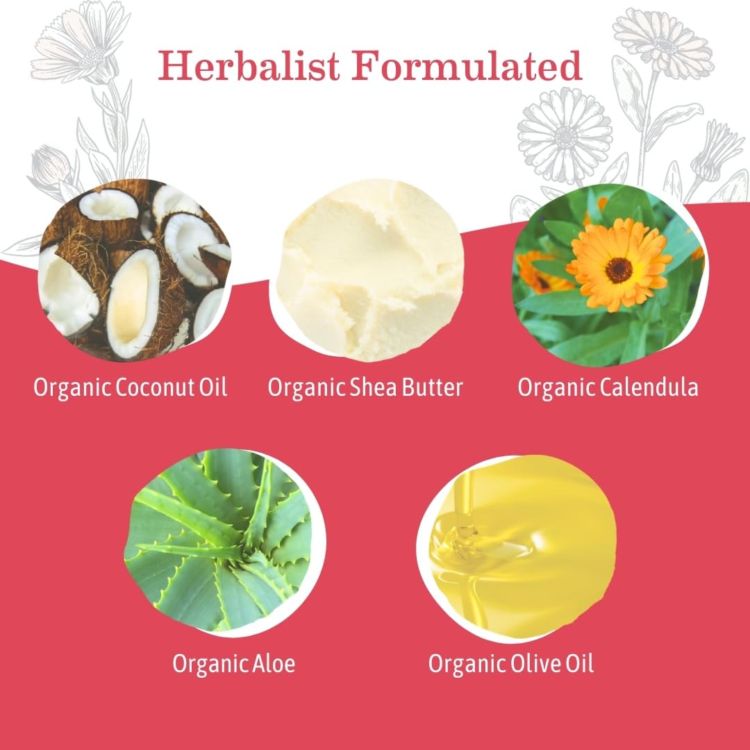 Earth Mama foam texture in hand showing gentle lather and softening benefit