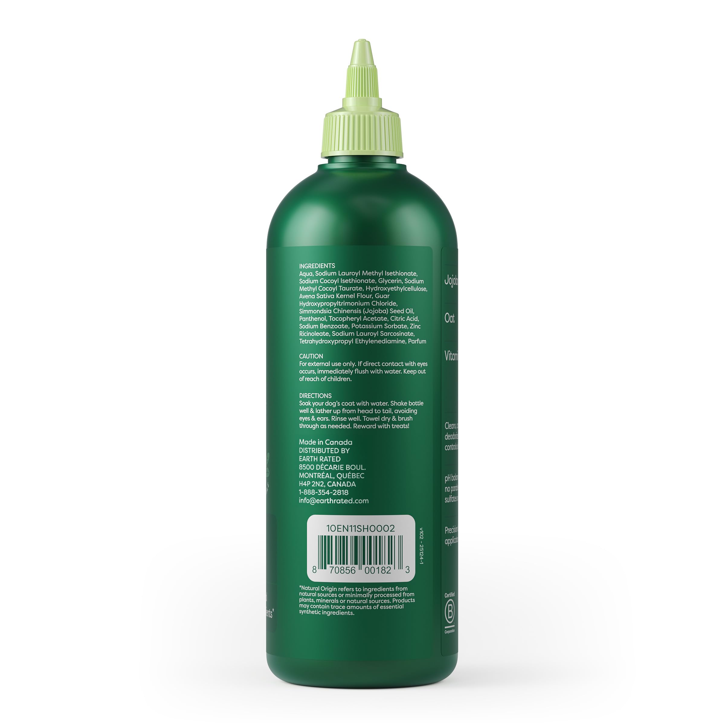 Earth Rated bottle in hand showing 16 oz size for convenient storage