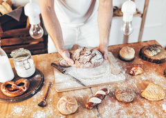 Earthborn Elements used in a mixing bowl illustrating reliable leavening for baking
