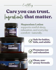 Earthley Wellness texture closeup illustrating fast-absorbing smooth lotion