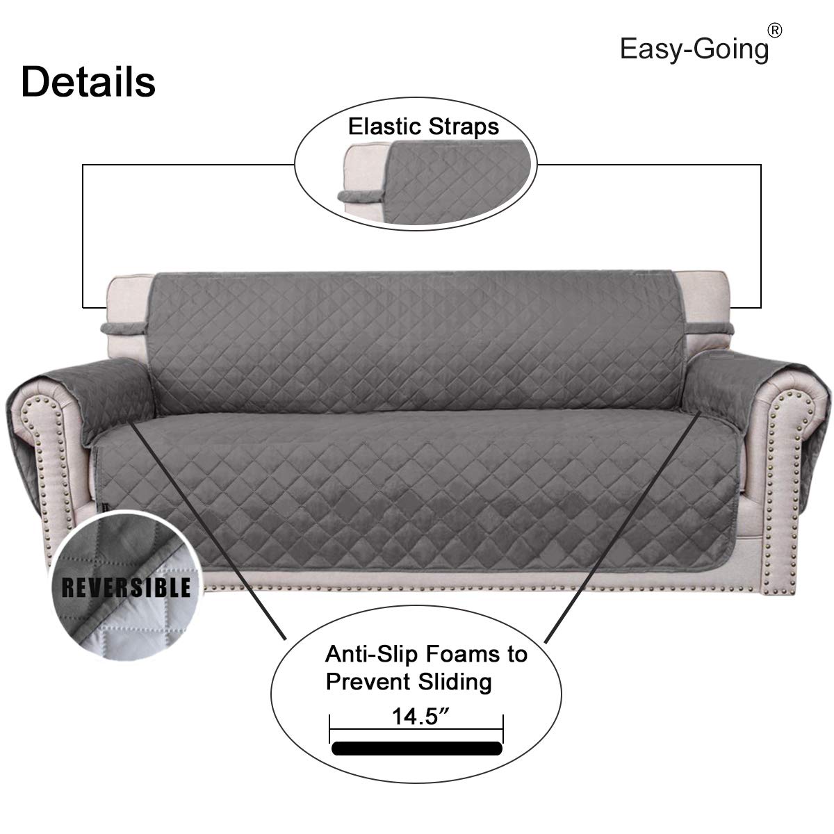 Easy-Going quilted microfiber texture close-up highlighting durability and comfort
