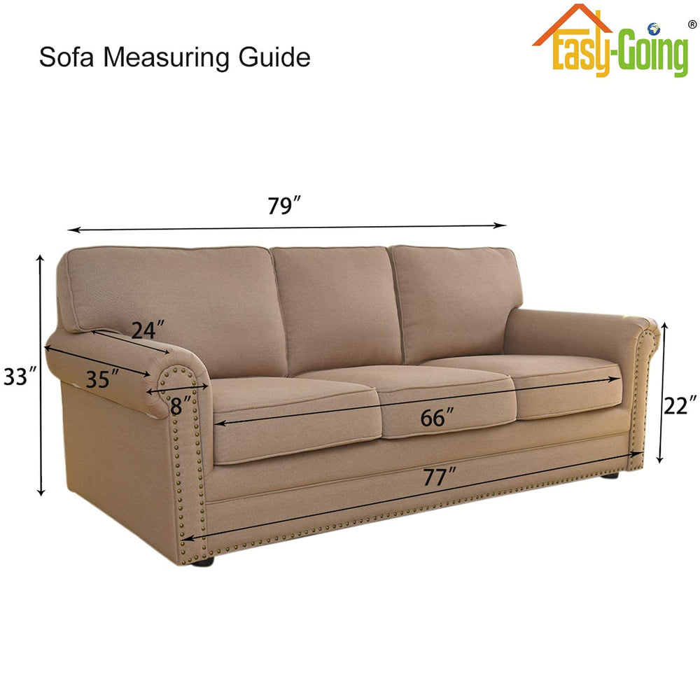 Easy-Going sofa in living room styling showing updated decor and protection