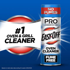 Easy Off foam texture clinging to vertical oven wall for deeper grease penetration