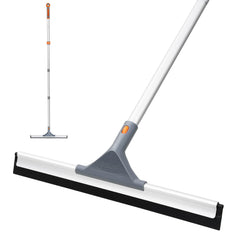 eazer front view showing full squeegee and pole, clear design and durability