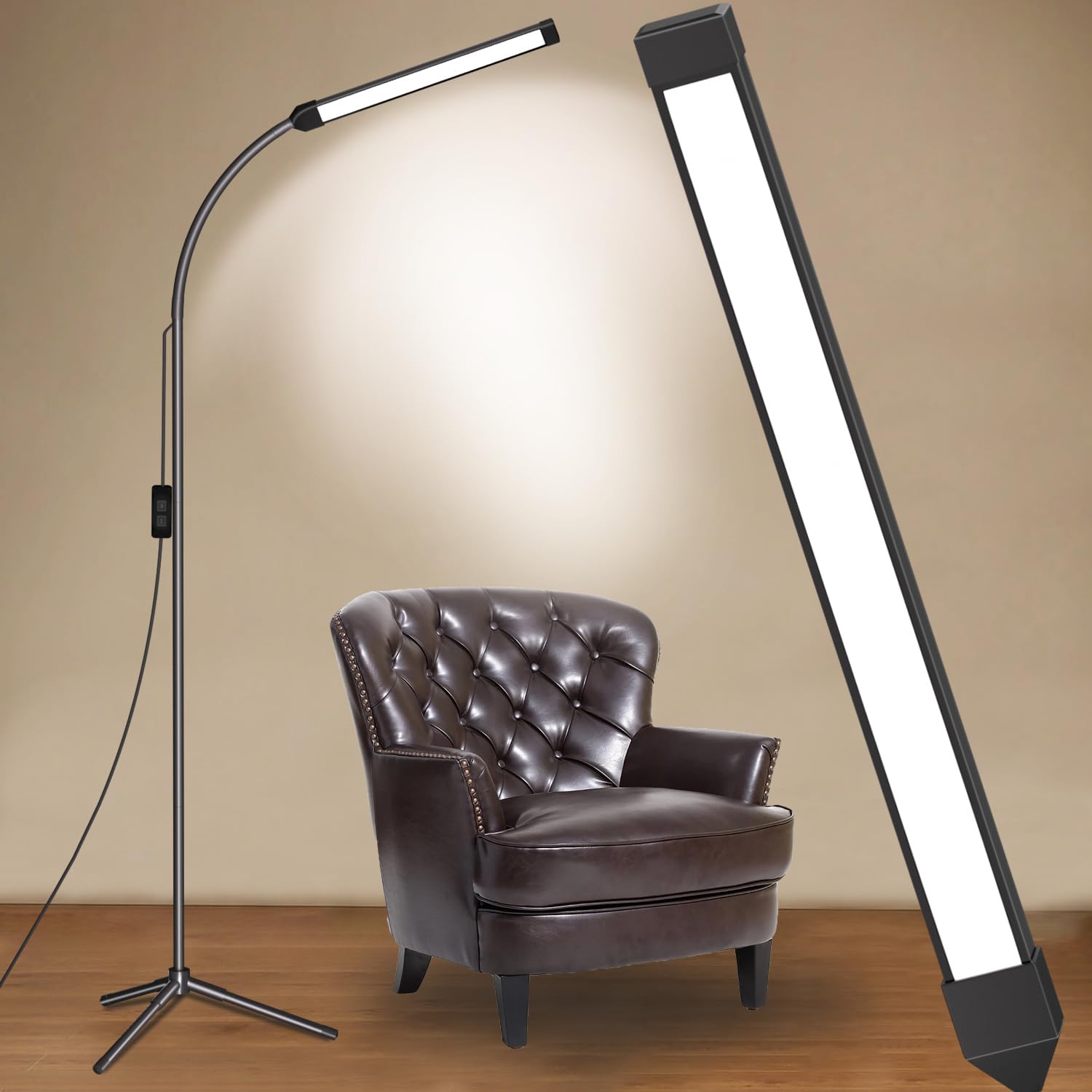 EBEST lamp by bedside providing eye caring reading light for late night tasks