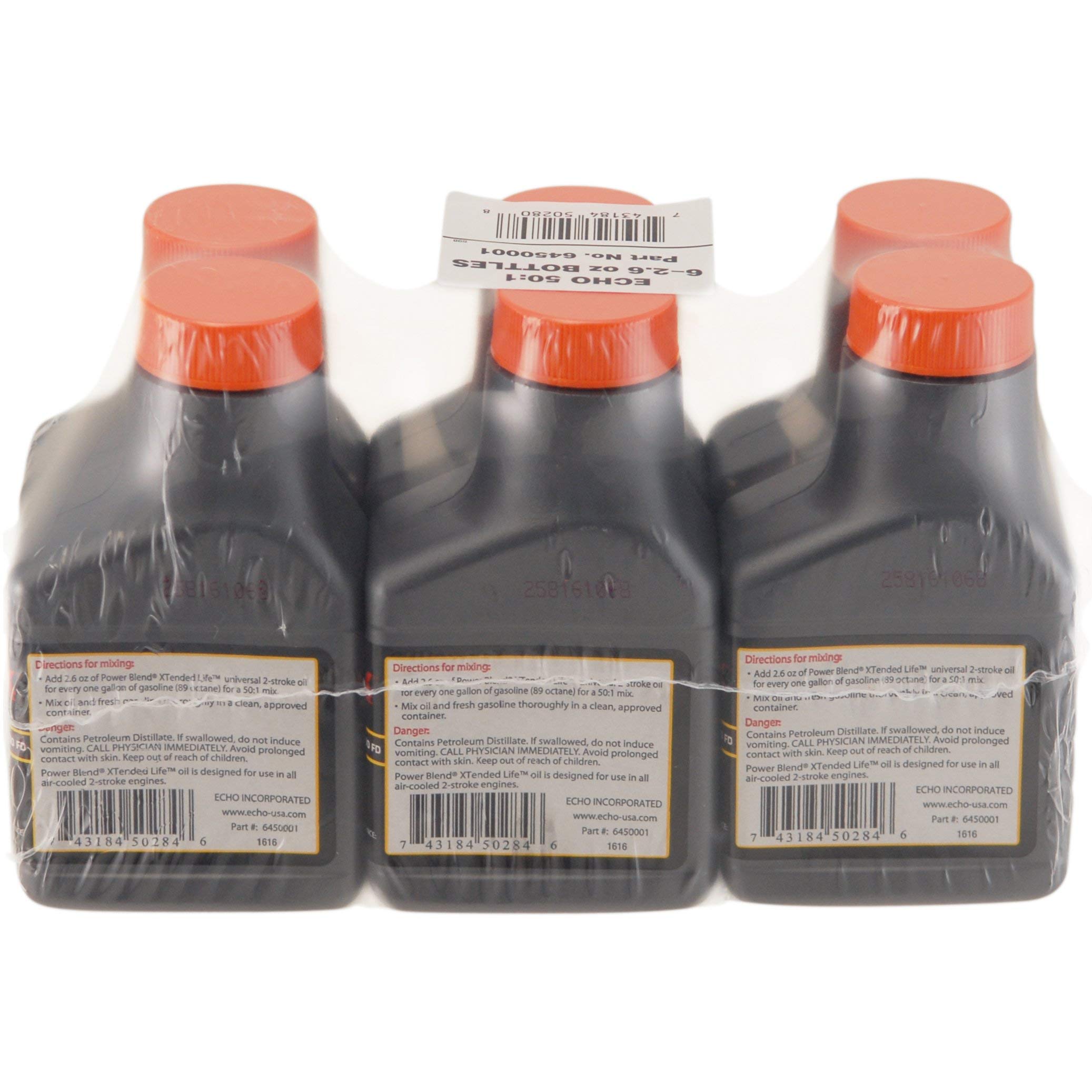 ECHO close-up of bottle cap and label highlighting accurate 50:1 dosing benefit