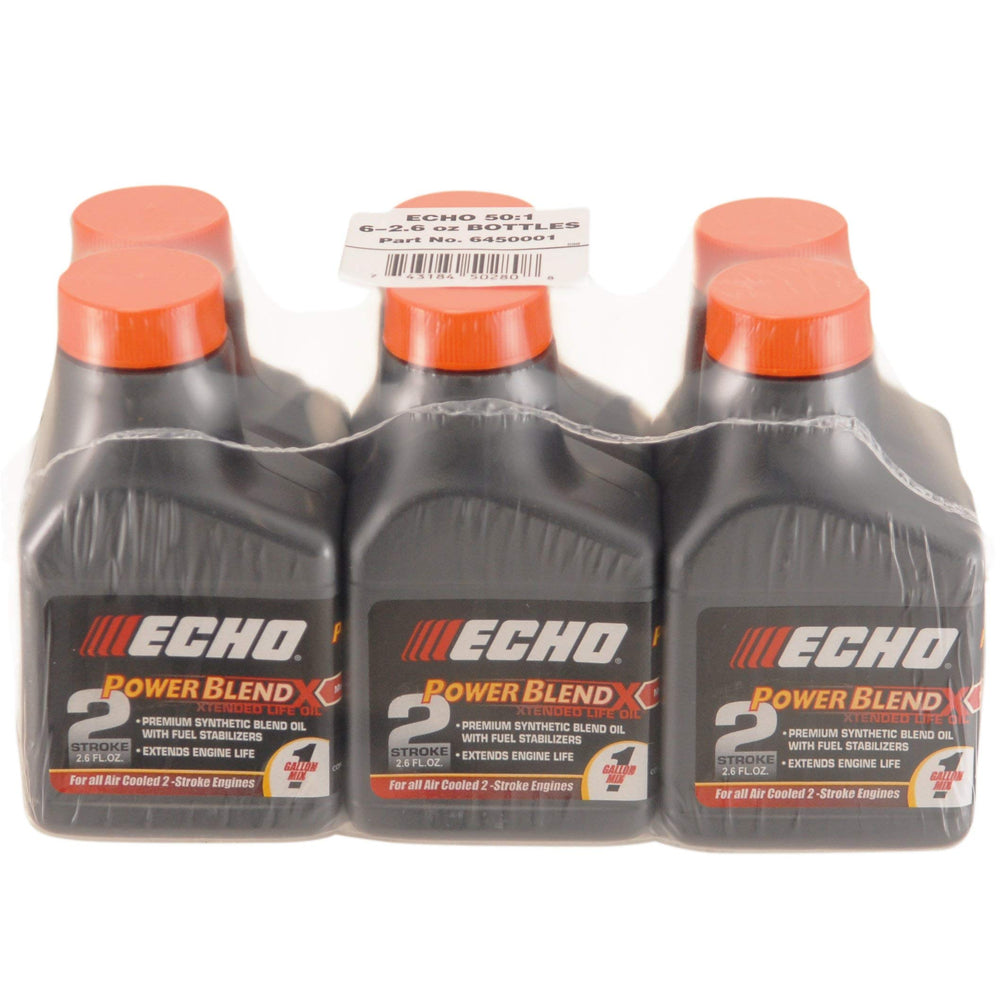 ECHO six-pack front view showing premeasured bottles and easy storage benefit