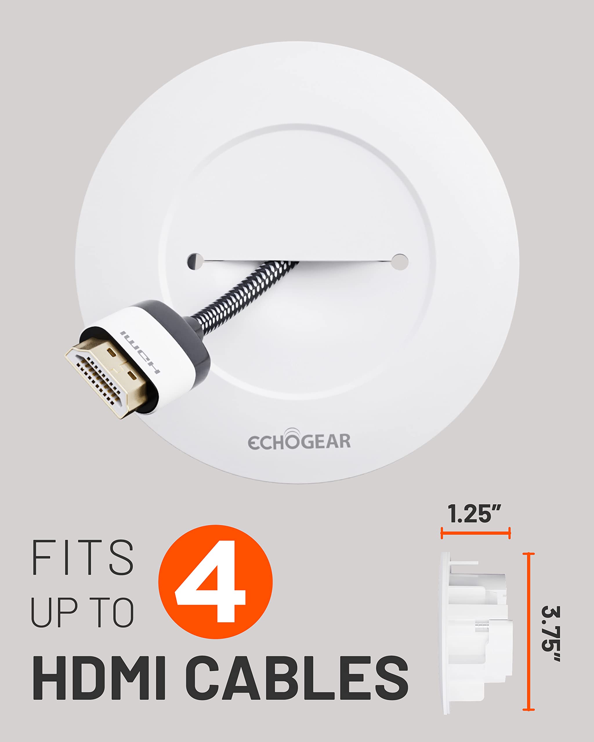 ECHOGEAR kit beside drill and tools to show required installation scale