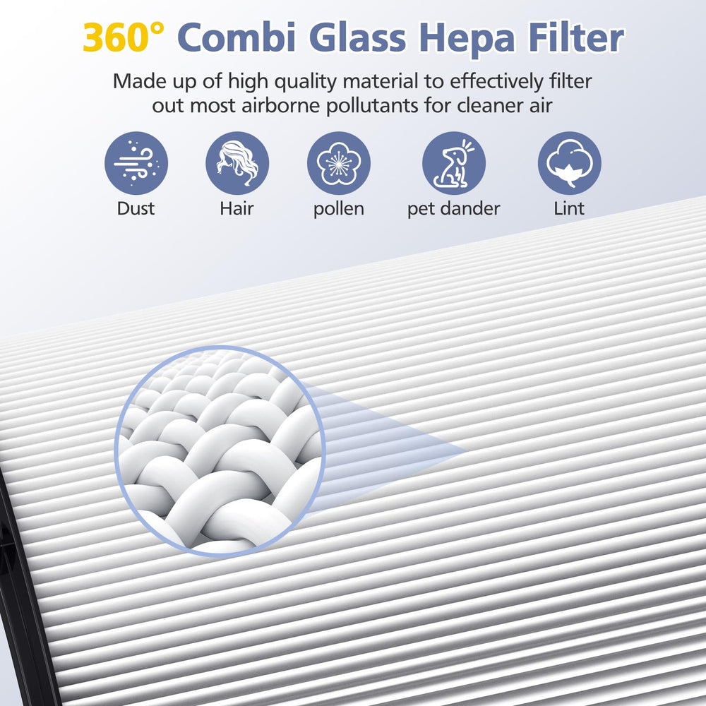 Ecleanfy filter beside ruler showing accurate size for correct fit