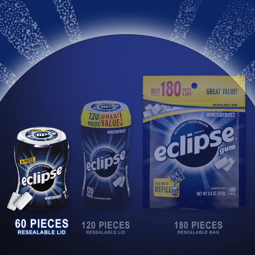 eclipse close-up of crunchy shell texture highlighting strong initial mint impact