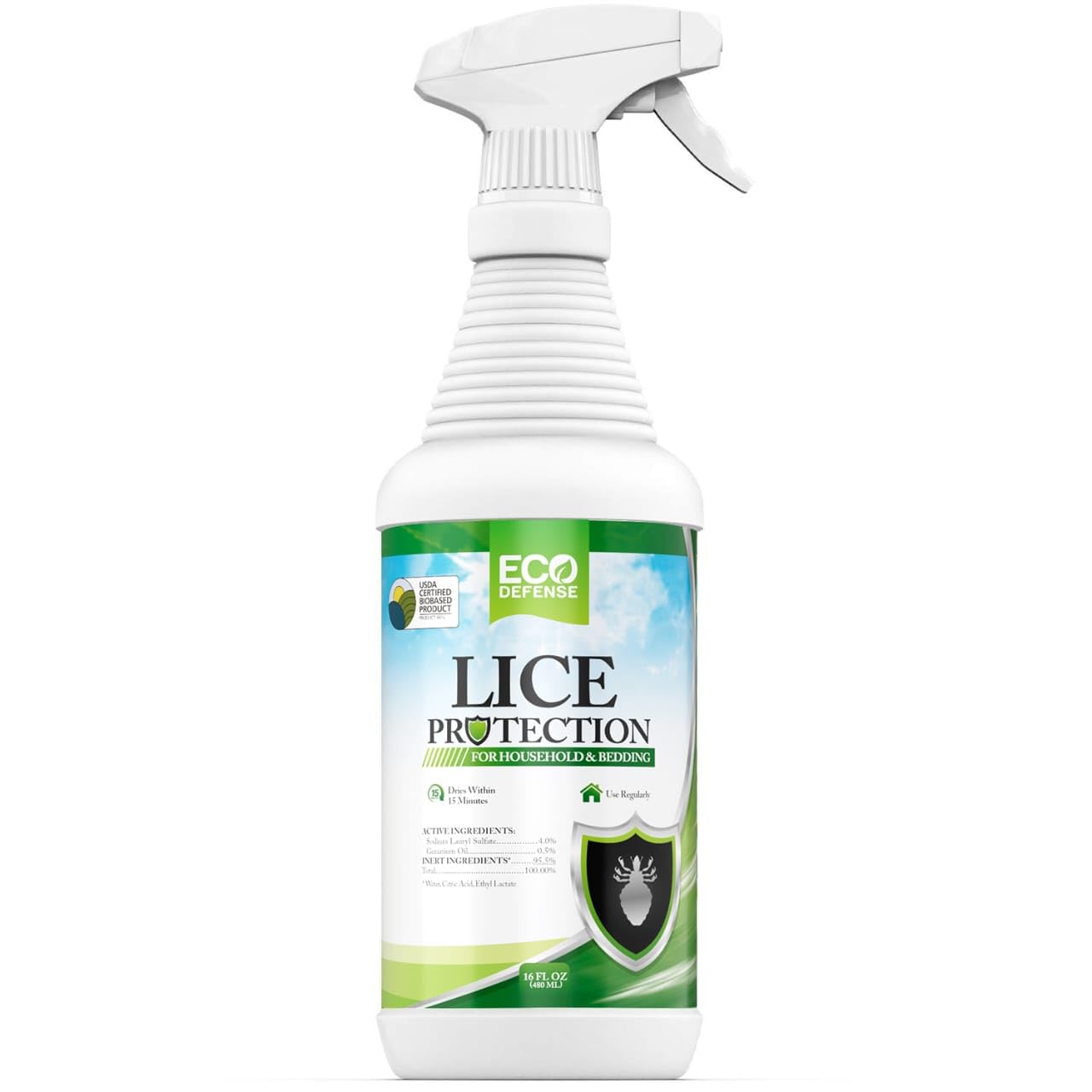 Eco Defense spray front packaging showing label and benefits