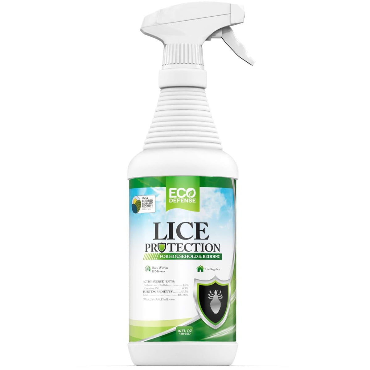 Eco Defense spray front packaging showing label and benefits