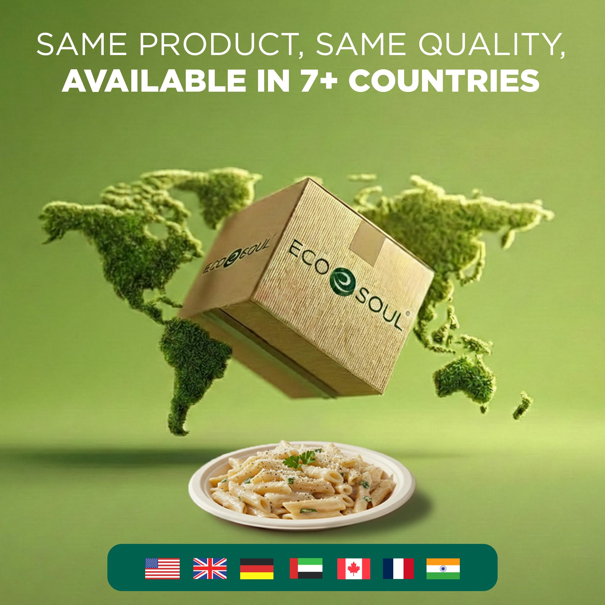 ECO SOUL label close-up displaying food-grade material assurance and trust