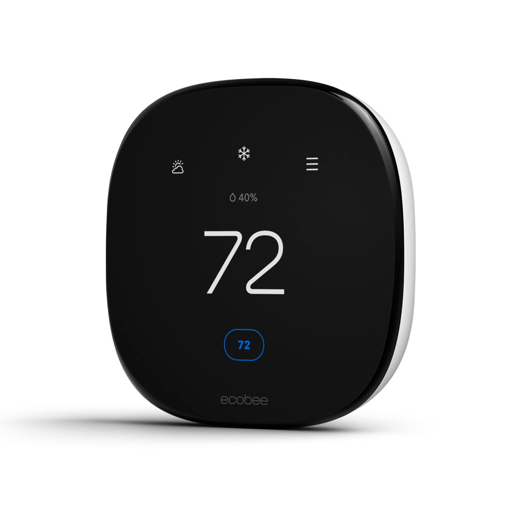 ecobee front view showing touchscreen and sleek design for easy control