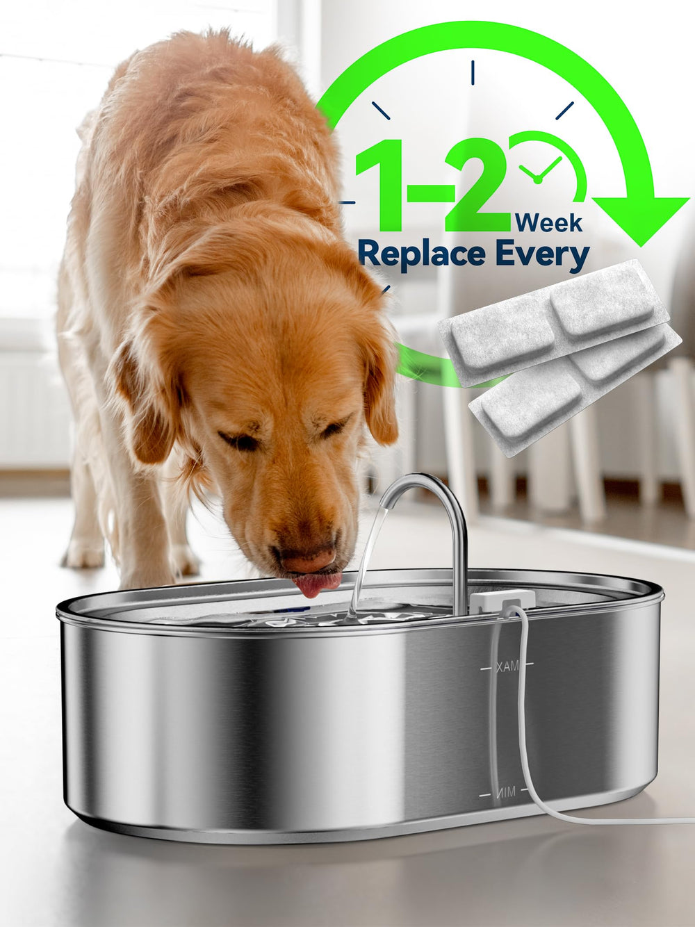 ECOCONUT stainless surface texture detail highlighting rust-resistant, hygienic finish