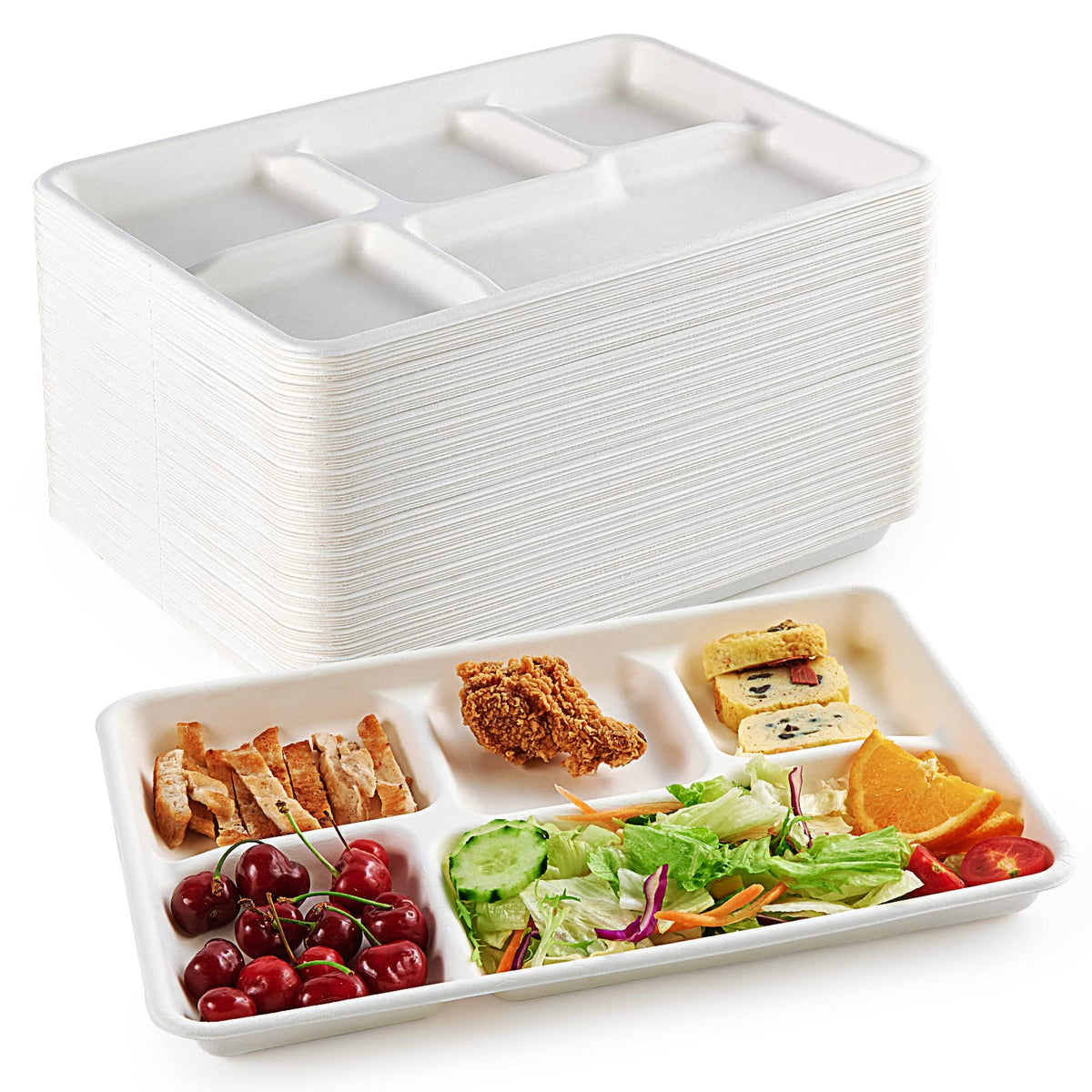 ECOLipak front packaging showing compostable 12.5-inch plates and eco benefits