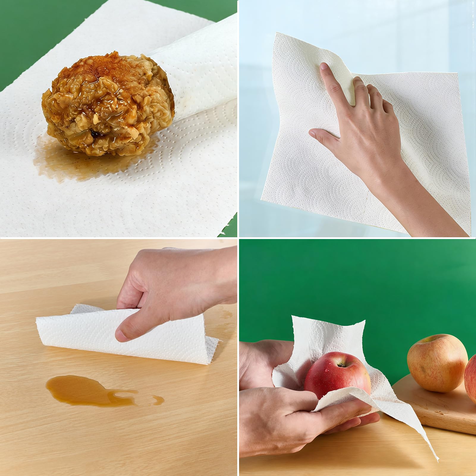ECOlipak towels styled on countertop conveying eco-friendly kitchen use