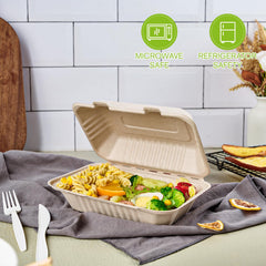 ECOLipak open container interior showing roomy space and food separation benefit