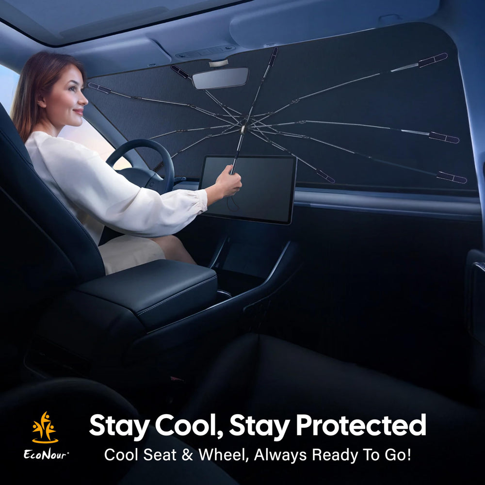 EcoNour folded in pouch stored easily in glove box benefit