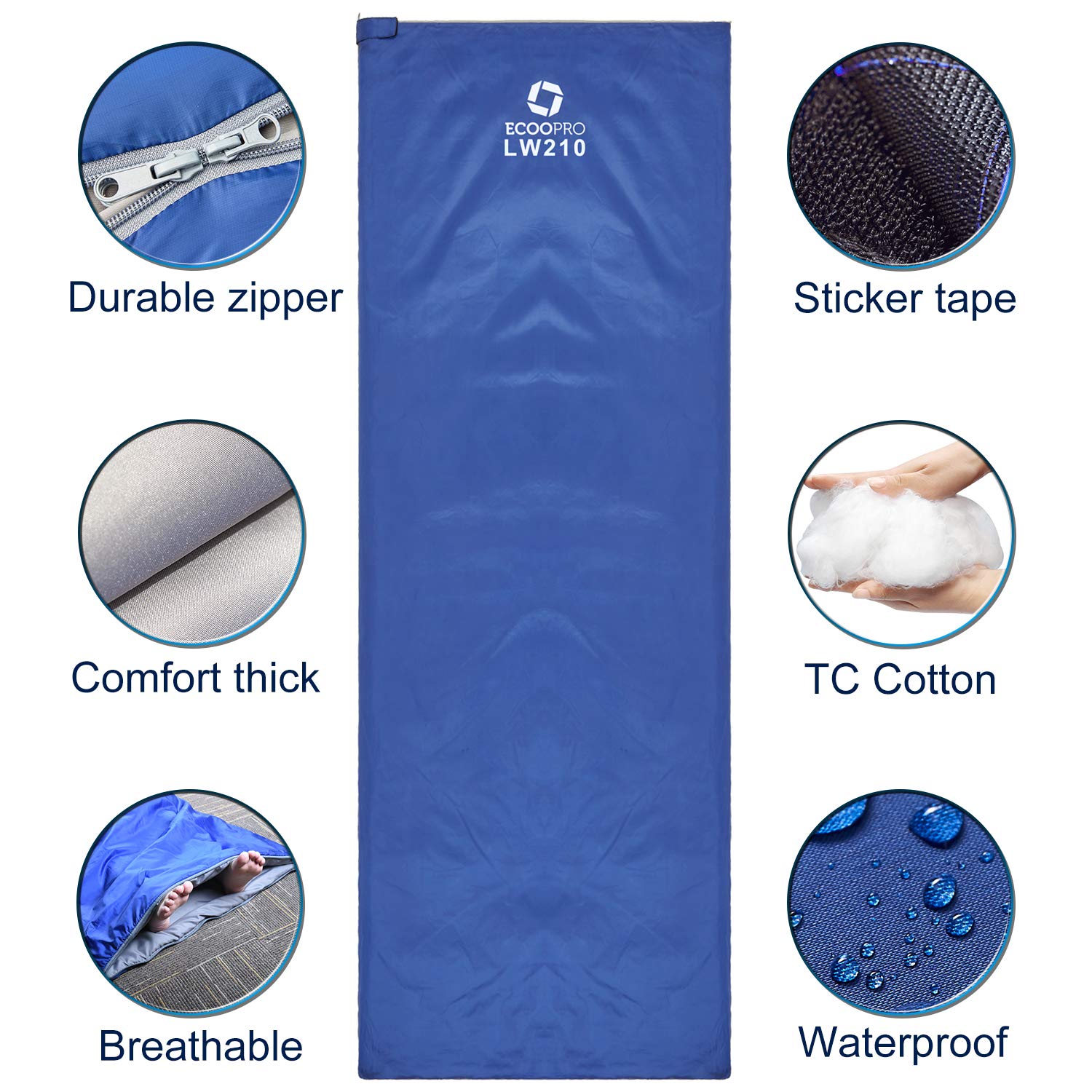 ECOOPRO compressed in its sack for easy carrying and space-saving benefit