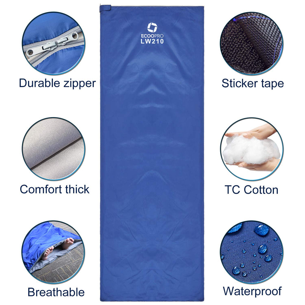 ECOOPRO compressed in its sack for easy carrying and space-saving benefit