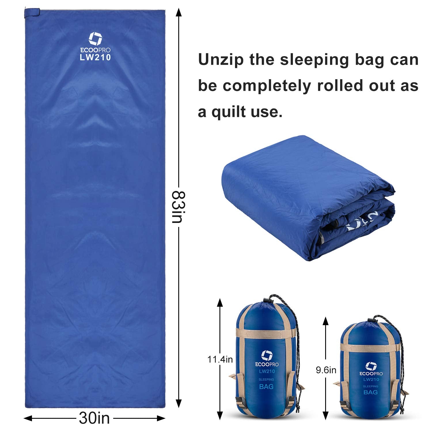 ECOOPRO smooth zipper close-up showing durable closure and quick access benefit