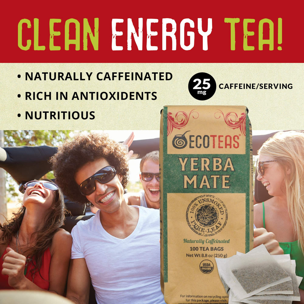ECOTEAS iced yerba mate with citrus illustrating refreshing cold-brew versatility
