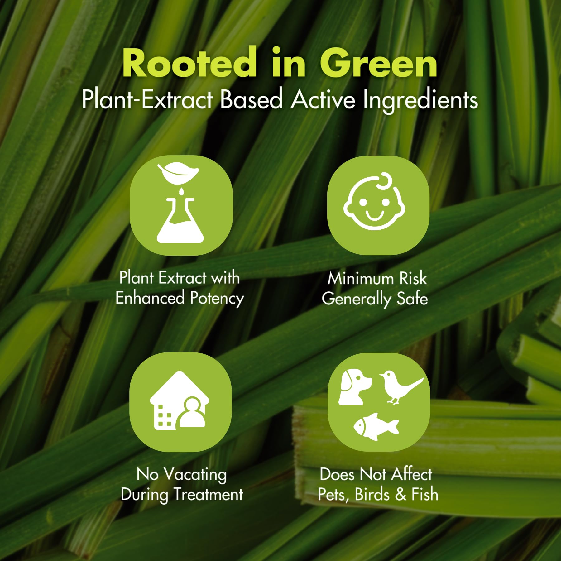 EcoVenger active ingredients display highlighting botanical formulation benefits