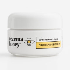 ECZEMA HONEY front jar shot showing clean packaging and brand clarity