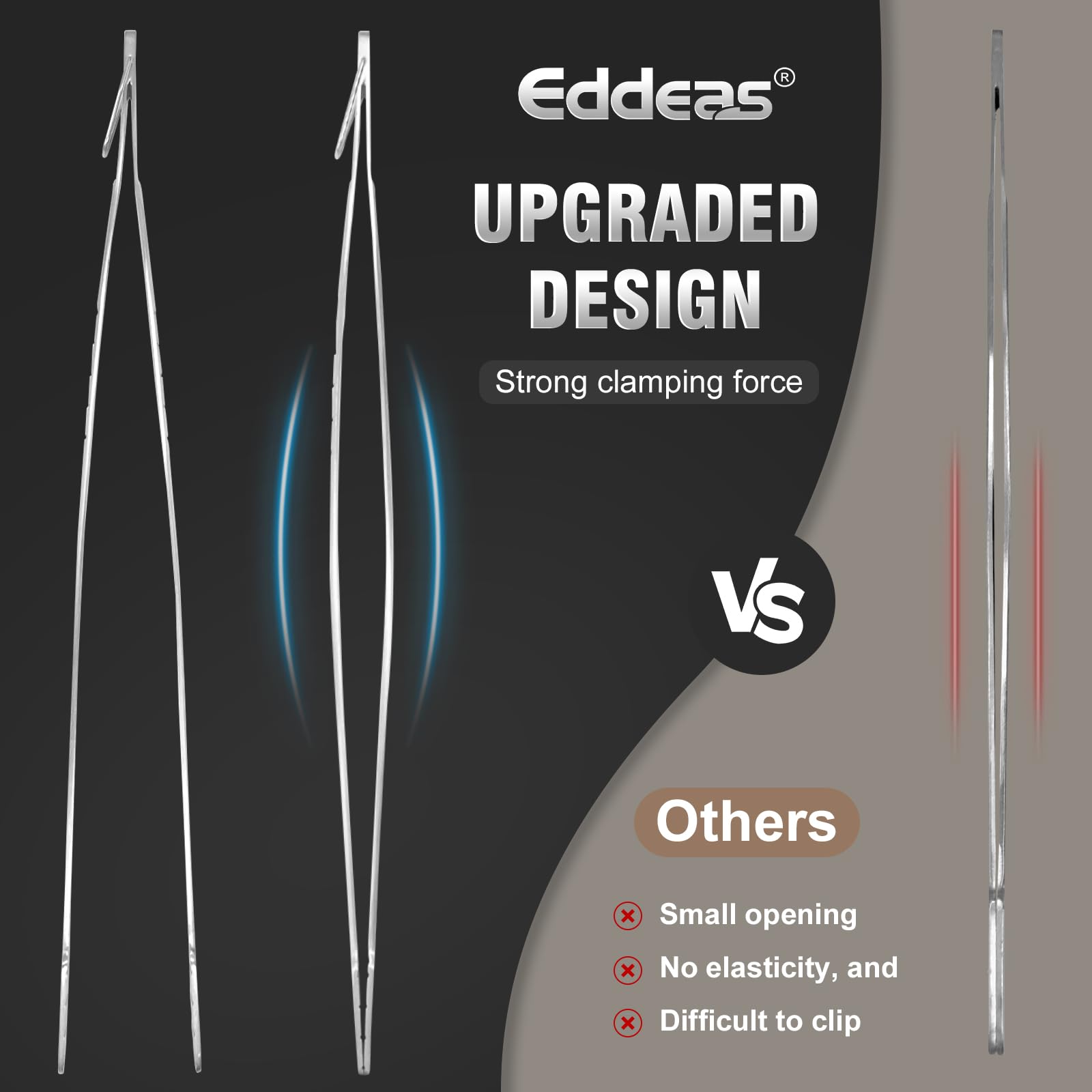 Eddeas pull-loop storage hanging on kitchen rail for compact, tidy organization