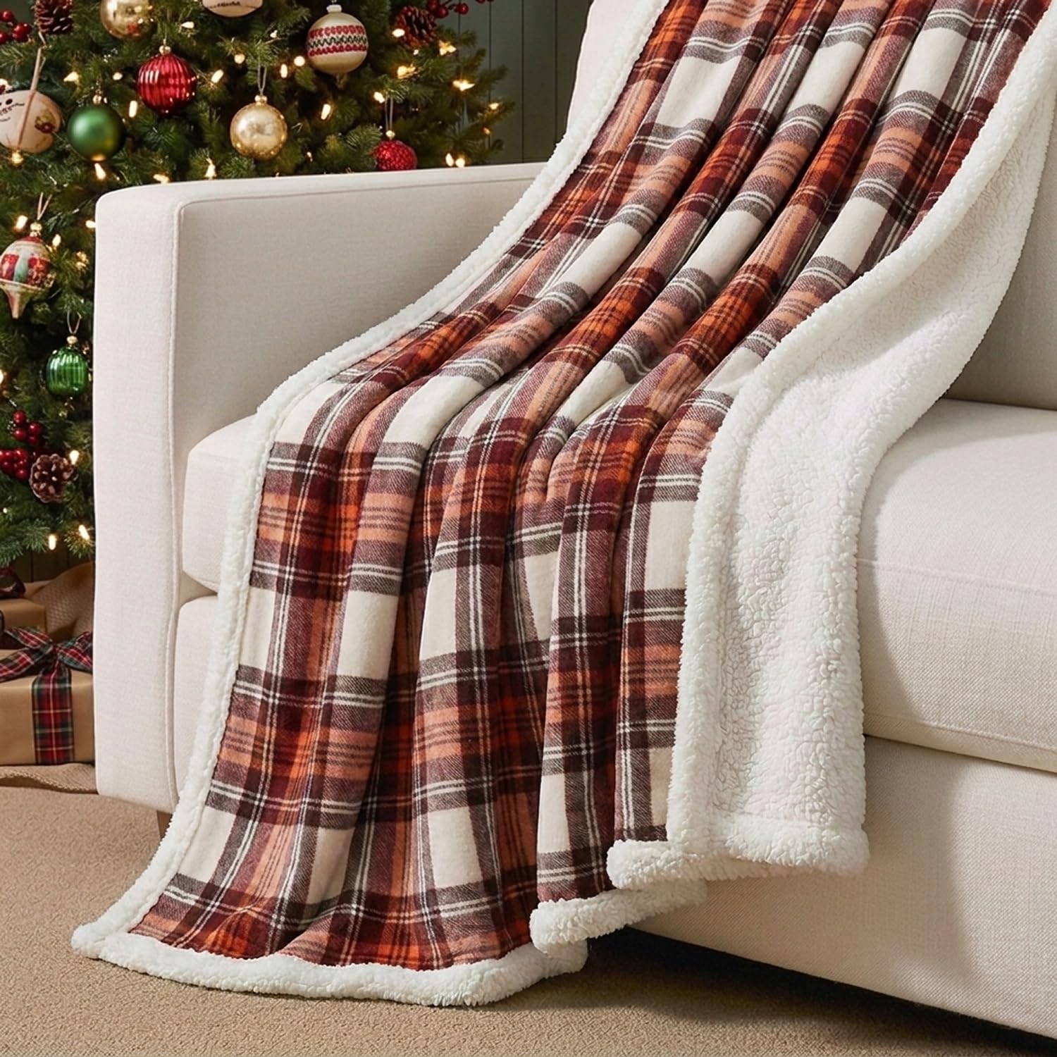 Eddie Bauer close-up of plush sherpa reverse revealing soft insulating texture