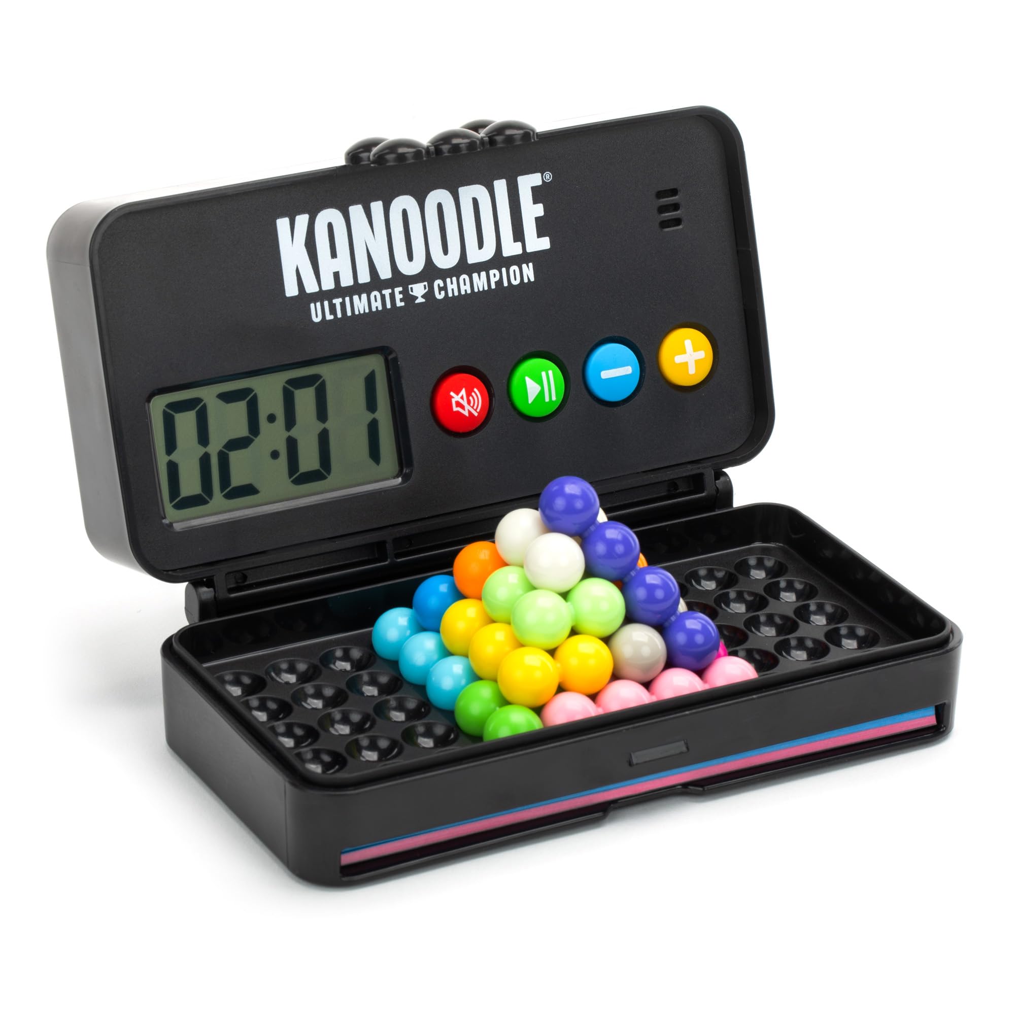 Educational Insights Kanoodle built-in timer detail demonstrating countdown challenge