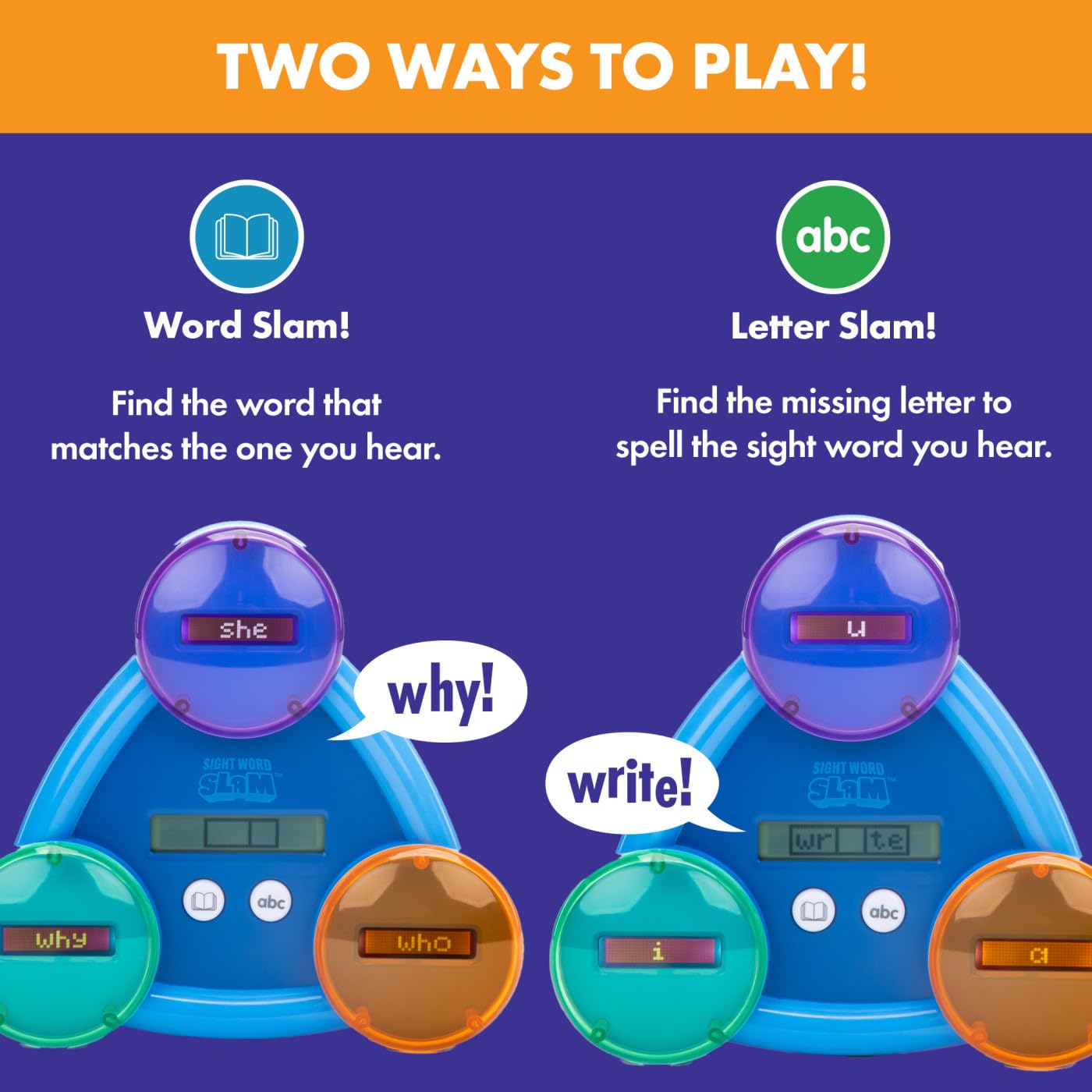 Educational Insights view of three pressable buttons for easy use