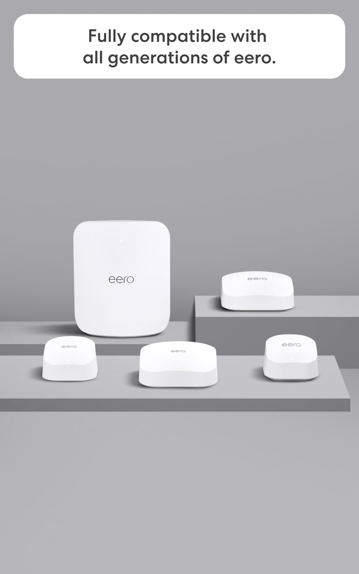 eero 7 packaging and warranty card showing included support and three‑year warranty