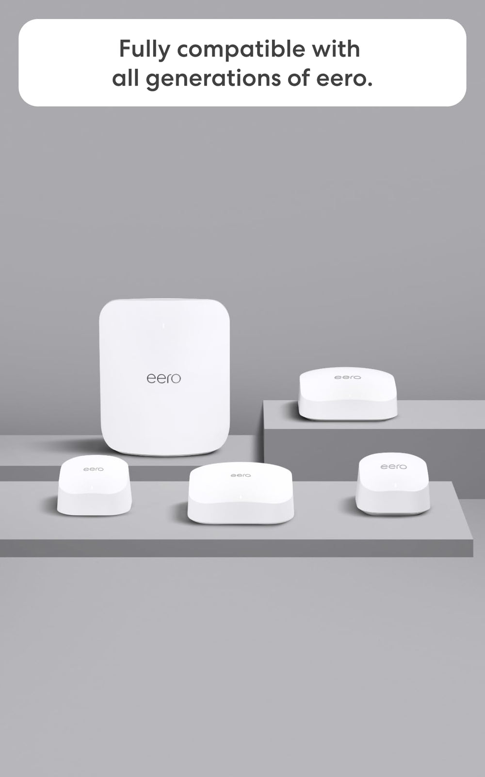eero 7 packaging and warranty card showing included support and three‑year warranty