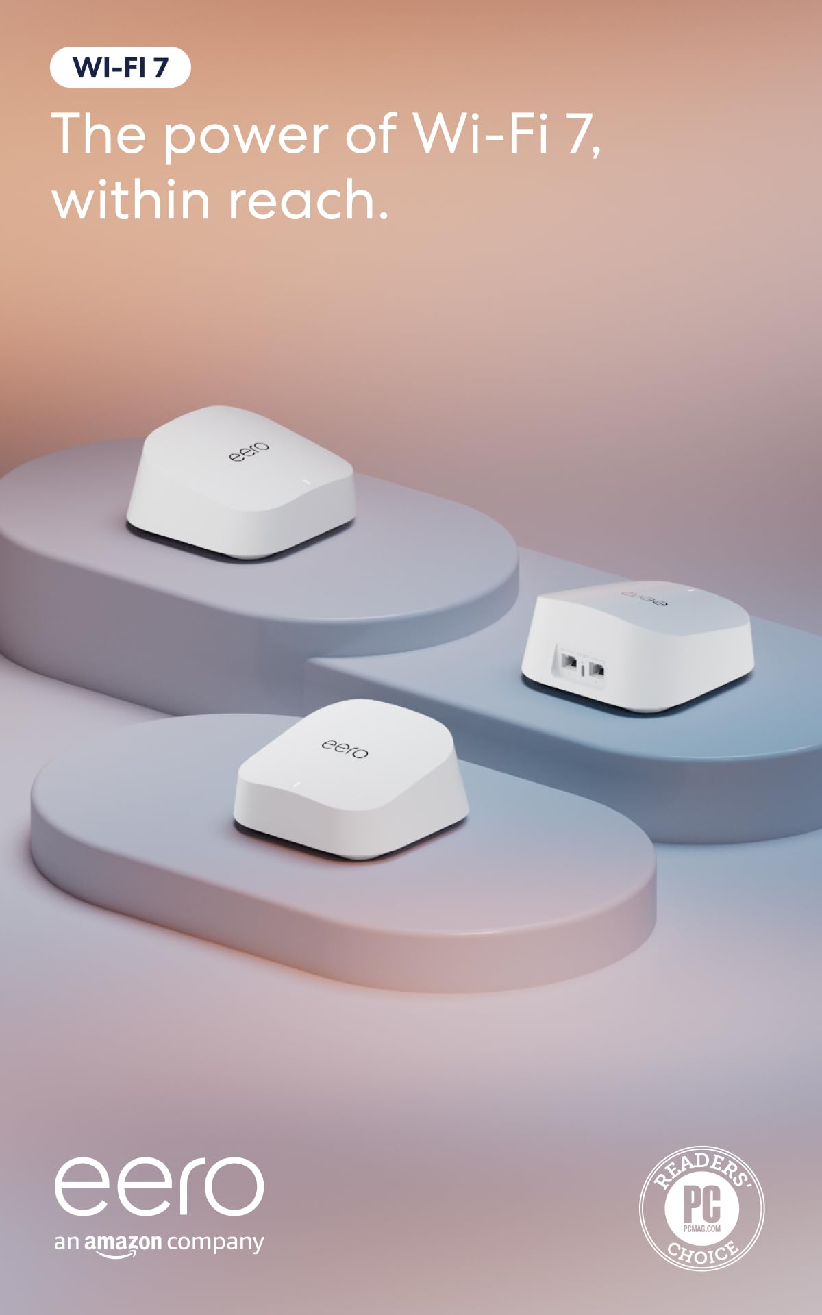 eero 7 unit top detail highlighting ventilation and minimalist finish for cooling