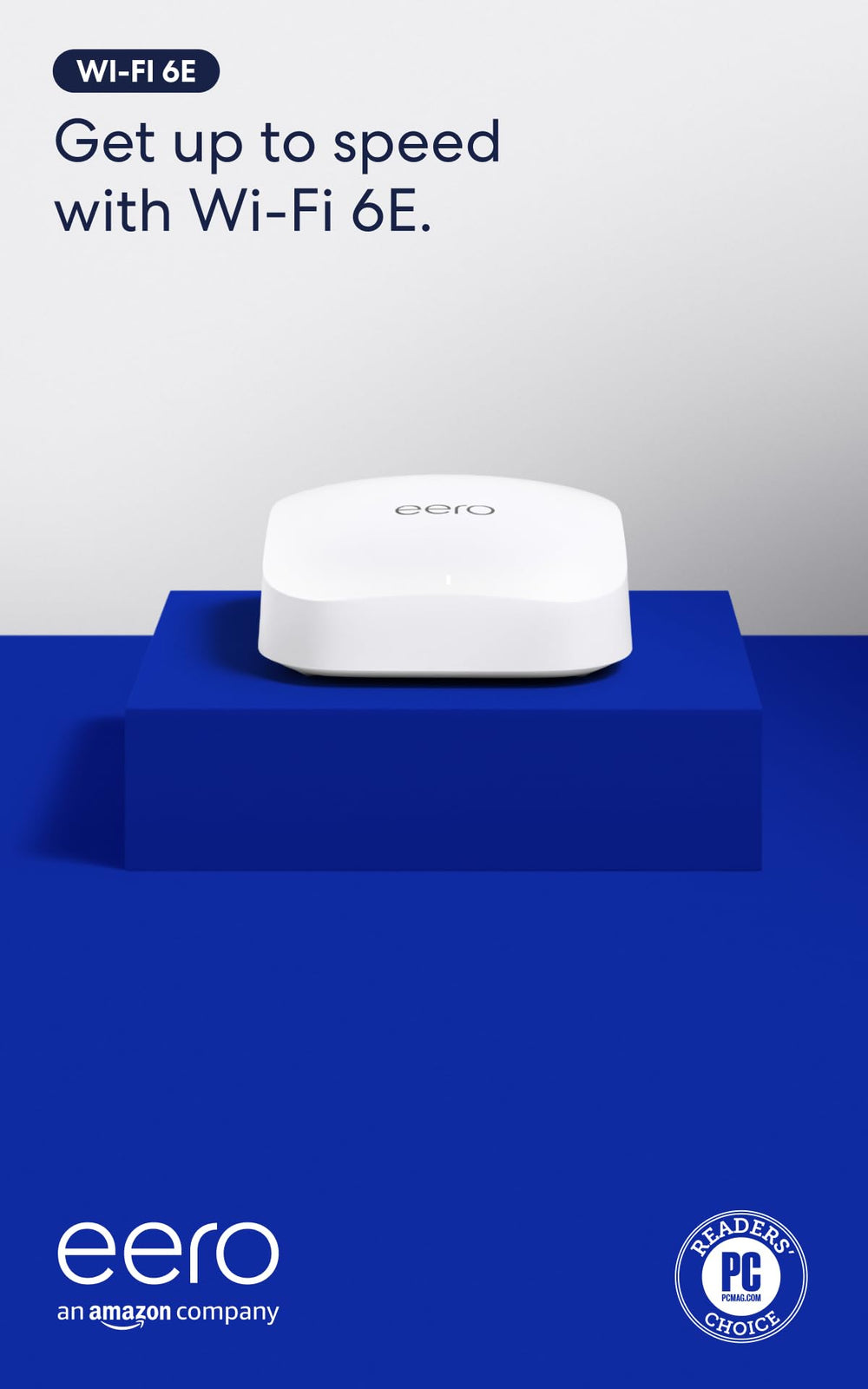 eero Pro 6E back ports closeup with 2.5 Gb Ethernet, supports gigabit+ plans