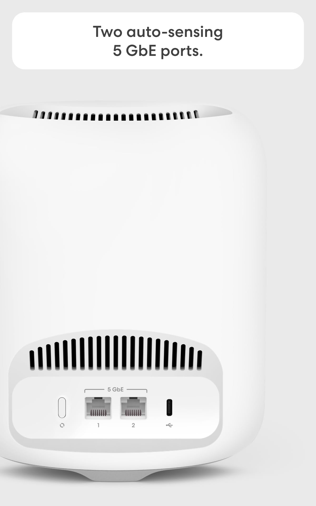 eero Pro 7 top detail showing vents and finish for efficient cooling benefits