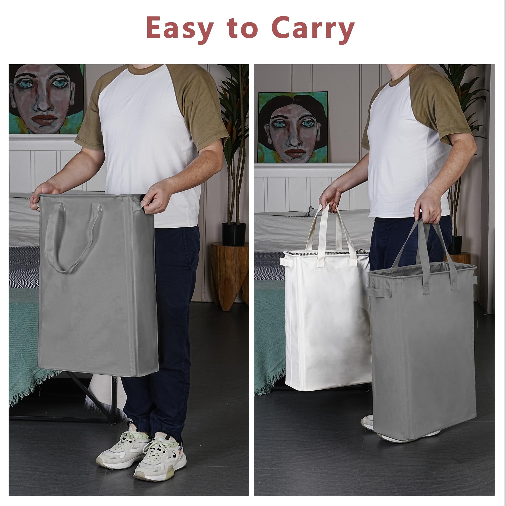 efluky folded flat in a closet demonstrating compact 2-inch storage benefit