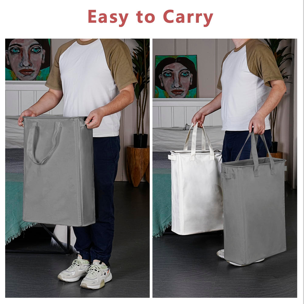 efluky folded flat in a closet demonstrating compact 2-inch storage benefit