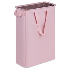 efluky front view slim laundry basket showing narrow profile and capacity