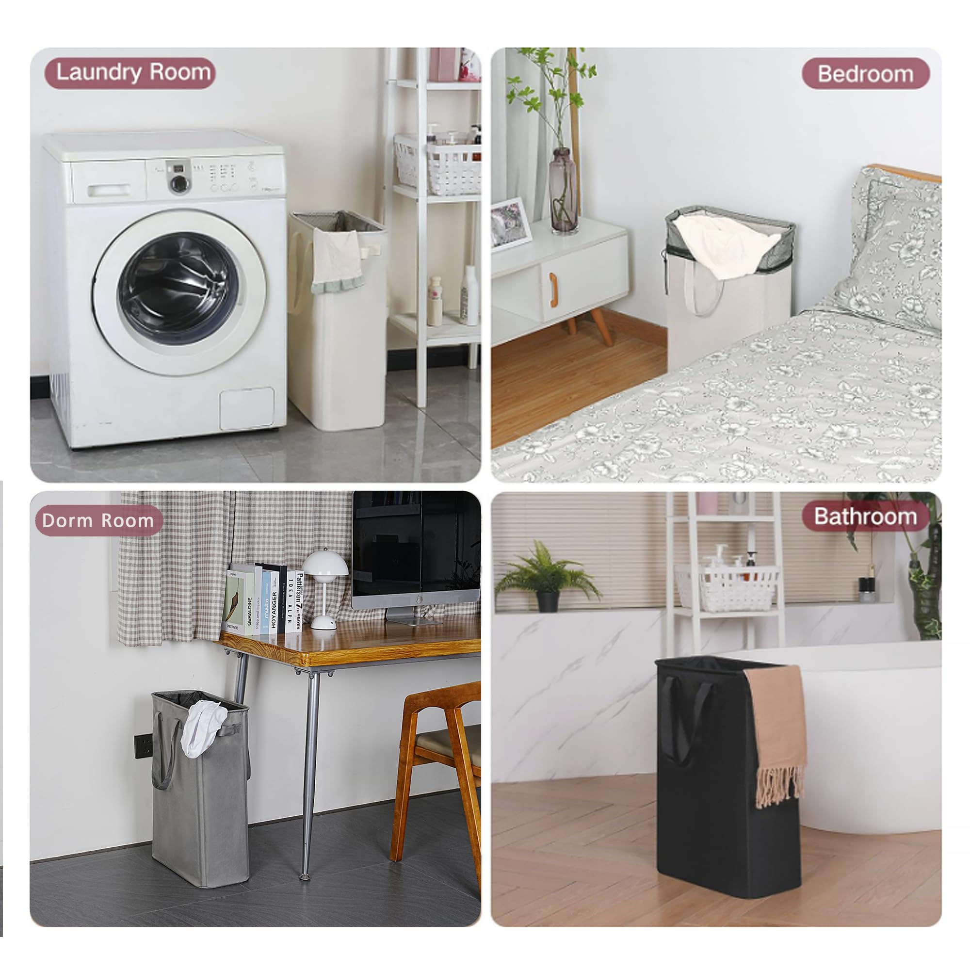 efluky laundry basket next to chair showing height and size scale