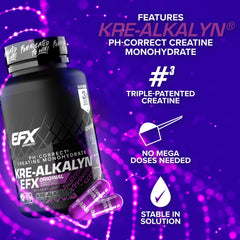 EFX Sports hand holding serving of capsules for quick on-the-go use