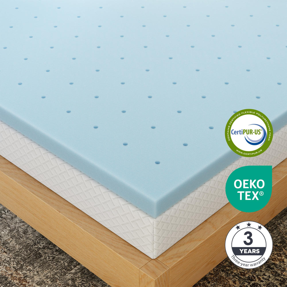 EGOHOME topper in styled bedroom demonstrating comfortable lifestyle