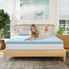 EGOHOME close-up of gel swirl infusion highlighting cooler sleep surface benefit