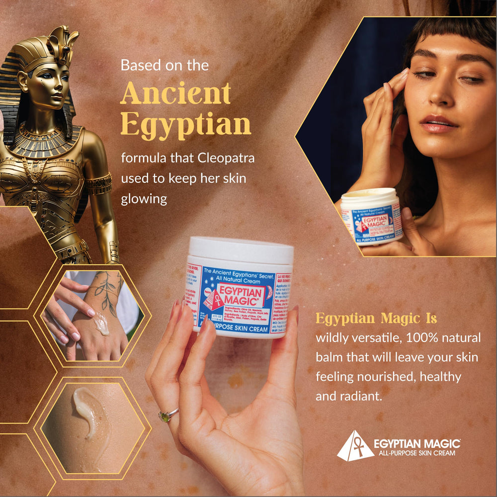 Egyptian Magic open jar close-up of creamy texture for deep hydration benefit