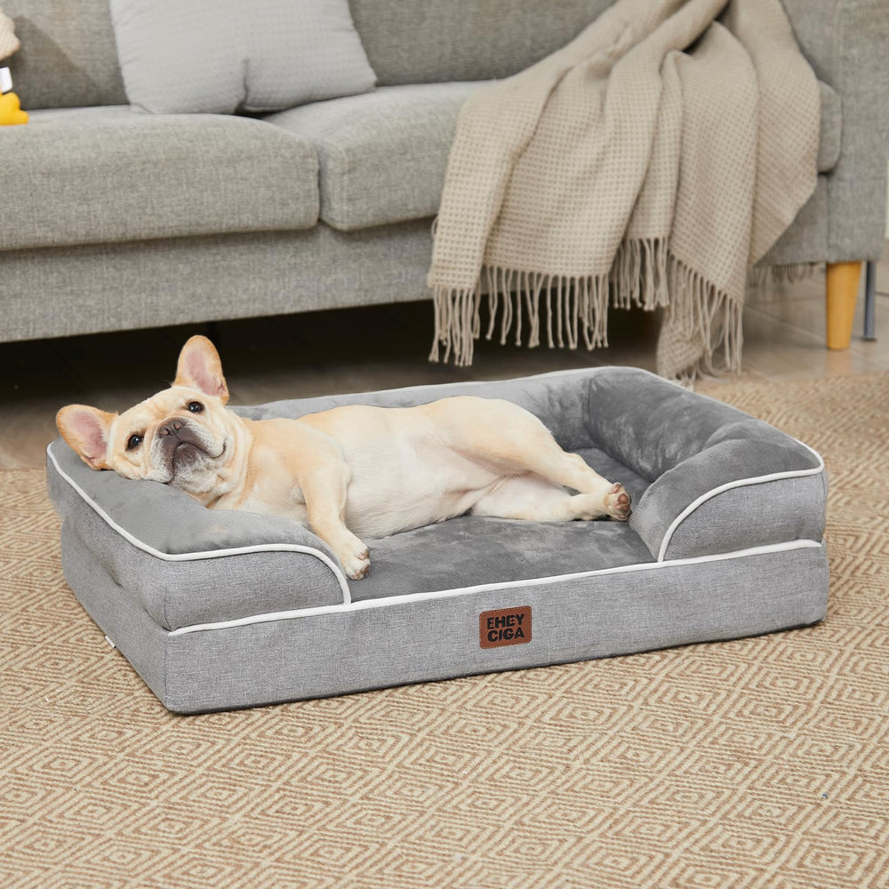 EHEYCIGA dog resting on bed showing comfort and calm relaxation