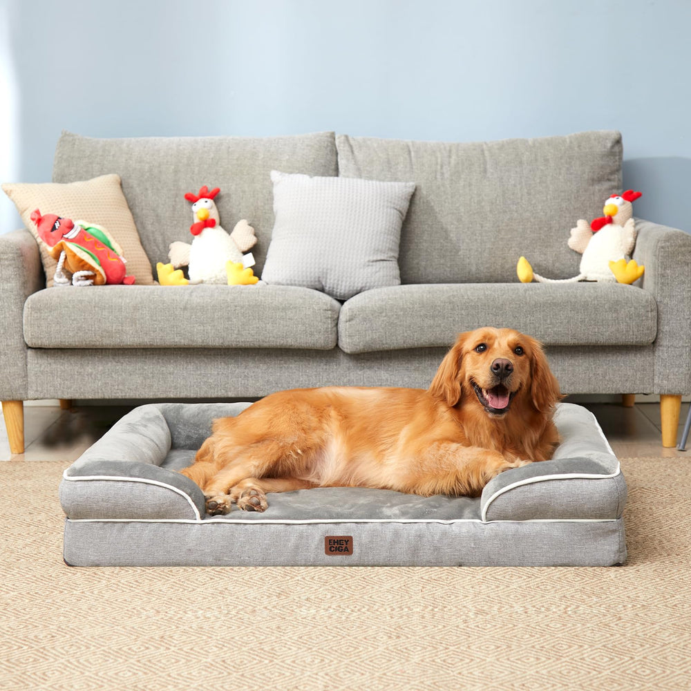 EHEYCIGA unboxed bed showing foam expansion and ready-to-use setup