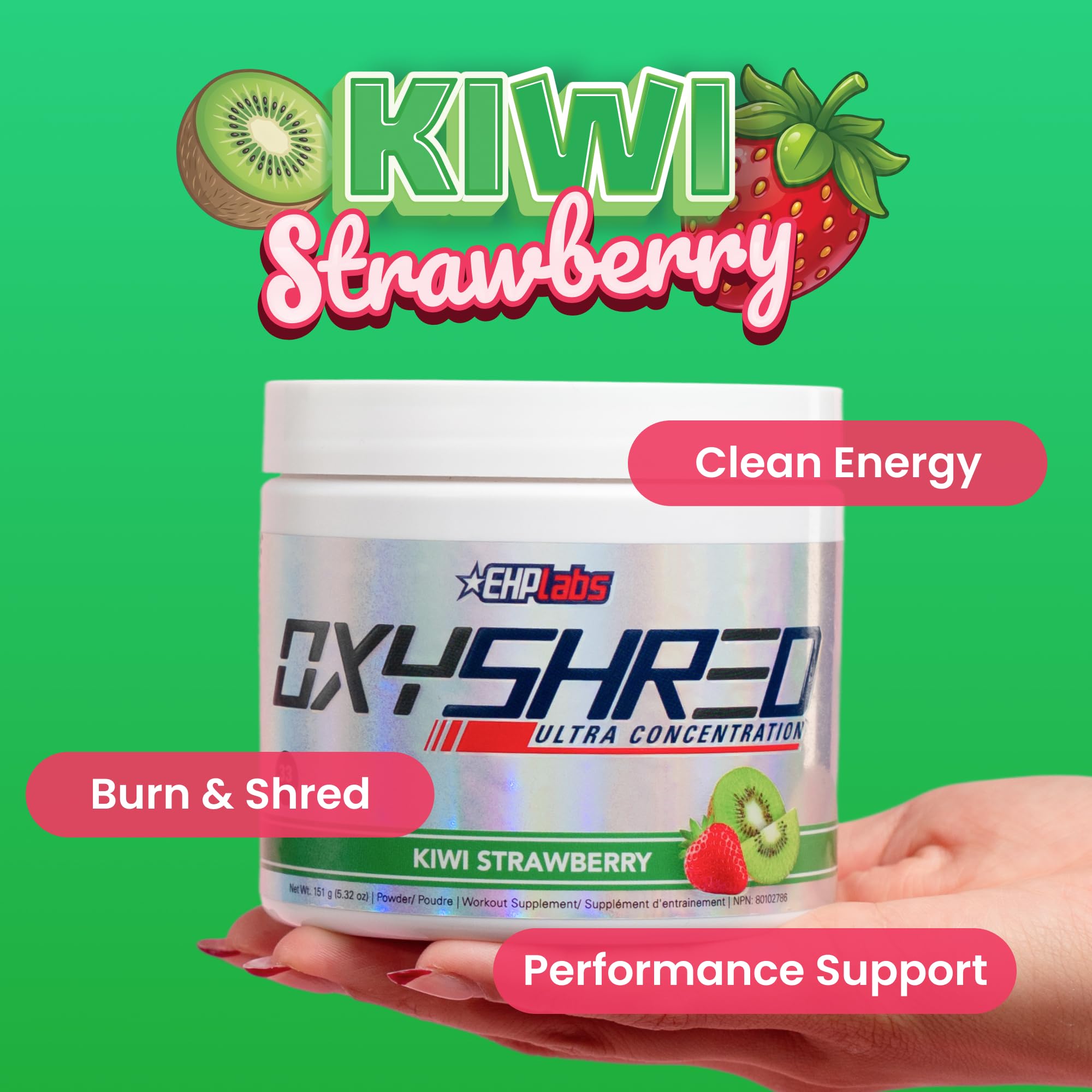 EHP Labs OxyShred scoop measuring a serving for accurate dosing benefit